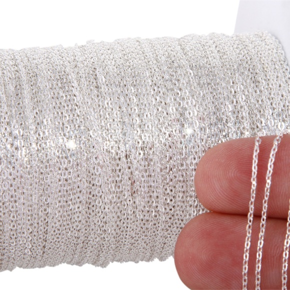 Bulk Jewelry Making Supplies: Gold Plated Chains & Wire, Silver Plated Chains an - Picture 9 of 12